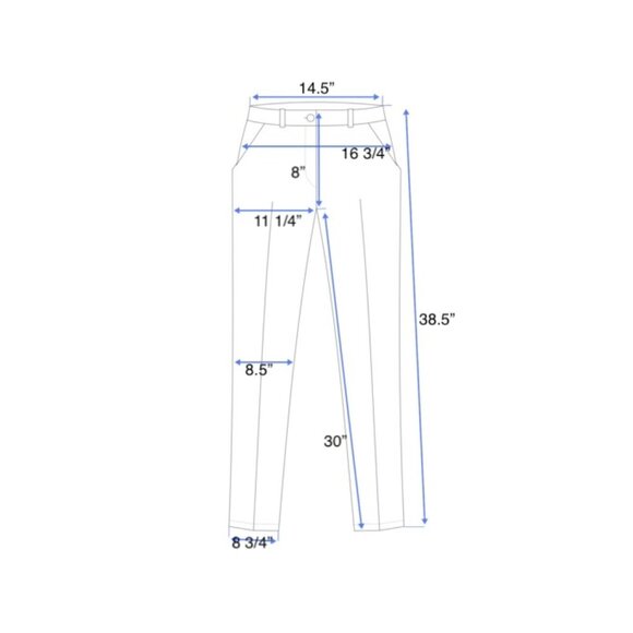 Calvin Klein slacks  sz2 Navy blue - Picture 11 of 11